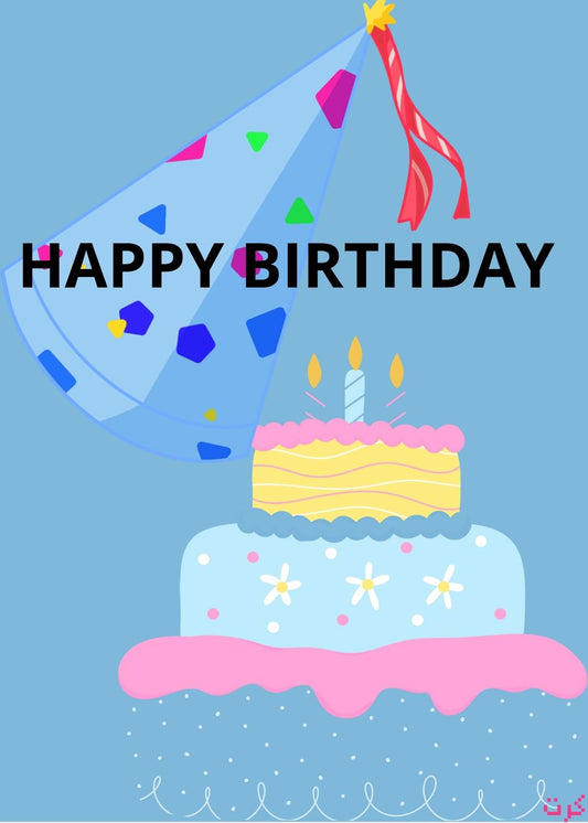 كرت رقمي للتهنئه بعيد الميلاد happy birthday  digital card