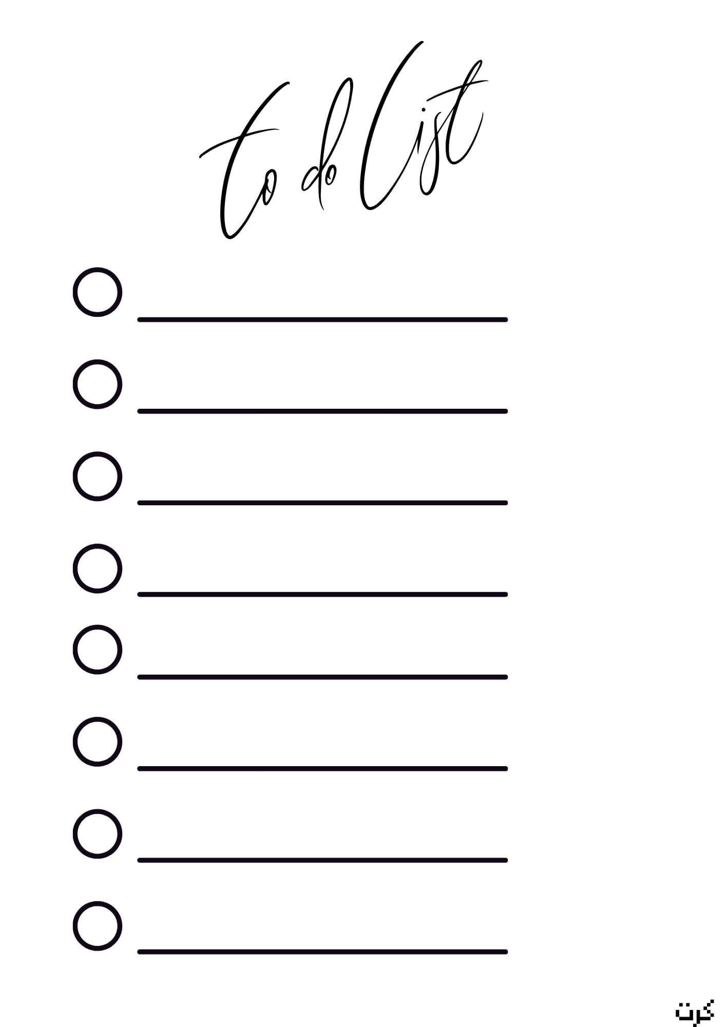 to do list
